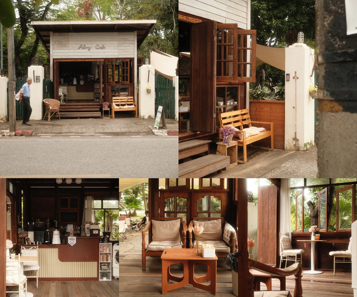 ภาพรีวิว Along Cafe • อ่ะลอง — คาเฟ่บ้านไม้หลังเล็กใต้ร่มไม้บนถนนบำรุงราษฎร์