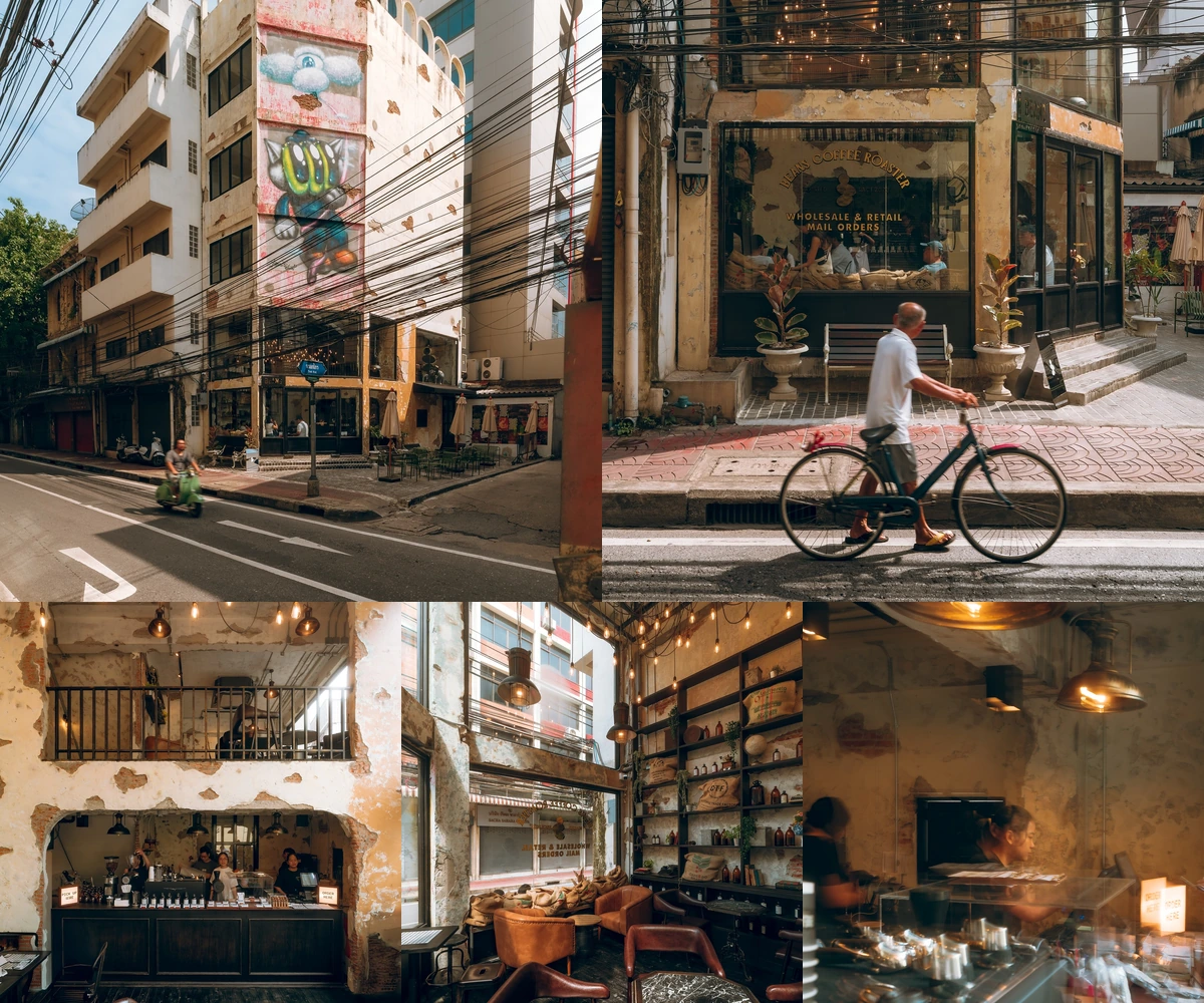 ภาพรีวิว BEANS Coffee Roaster • ทรงวาด — คาเฟ่ในอาคารเก่าที่เก็บร่องรอยของย่านไว้