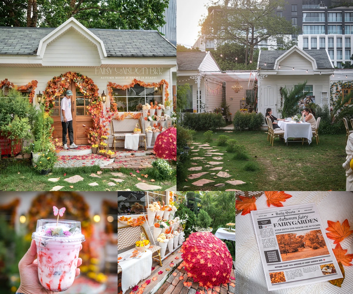 ภาพรีวิว Fairy Garden • Fairy Autumn — คาเฟ่และร้านอาหารในสวนกับธีมใบไม้ร่วงที่เอกมัย