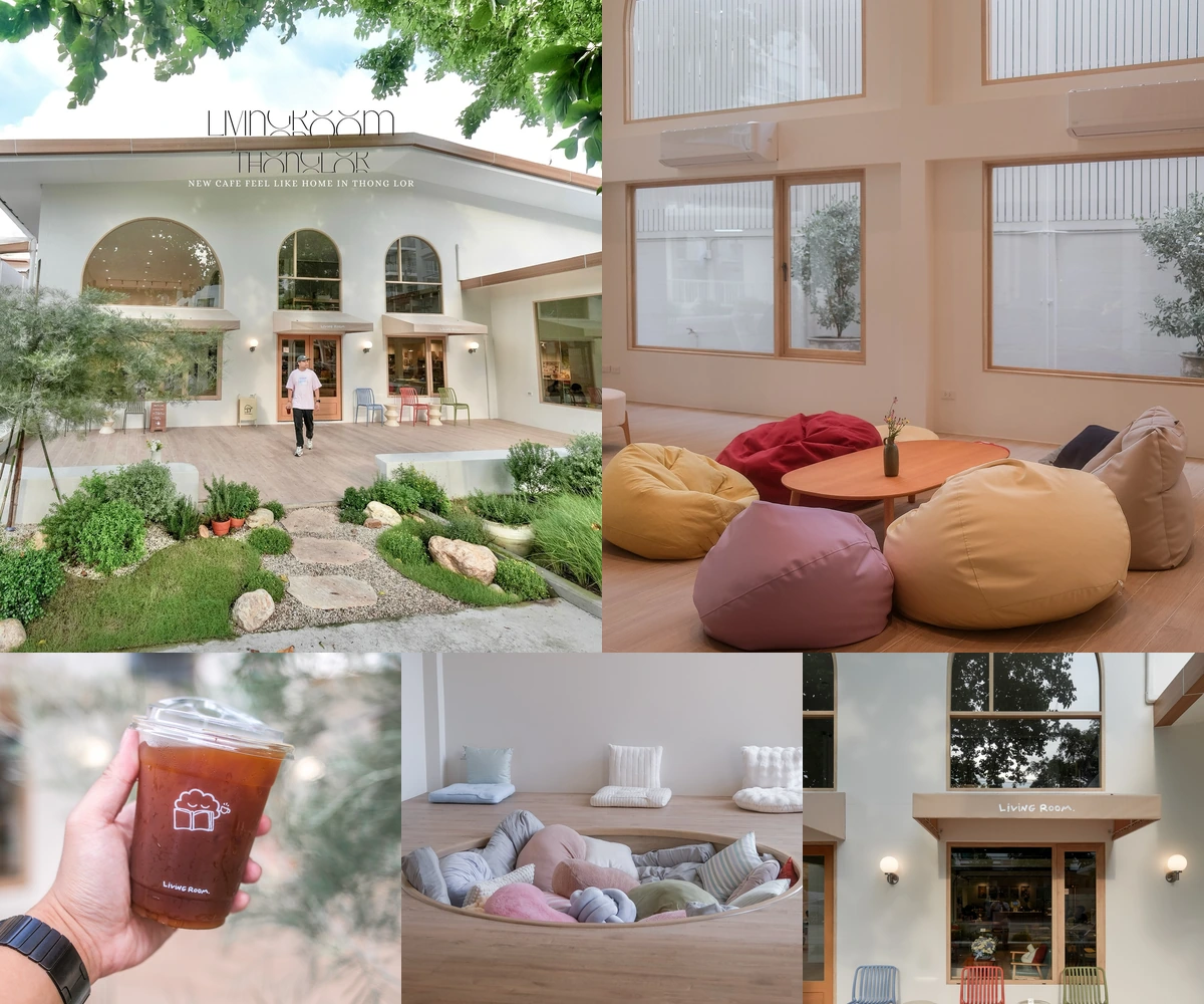 ภาพรีวิว Living Room • ทองหล่อ — คาเฟ่ในบ้านโปร่งสบายพร้อมพื้นที่สำหรับครอบครัว