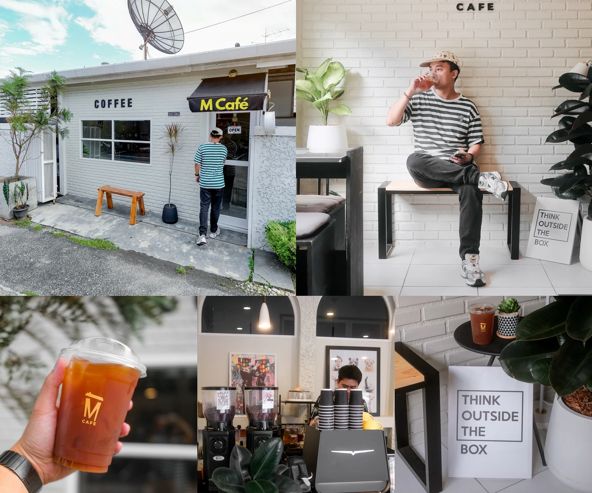 ภาพรีวิว M Café • เชียงใหม่ — ร้านกาแฟโทนขาวที่คั่วเมล็ดเอง ใกล้กองบิน 41