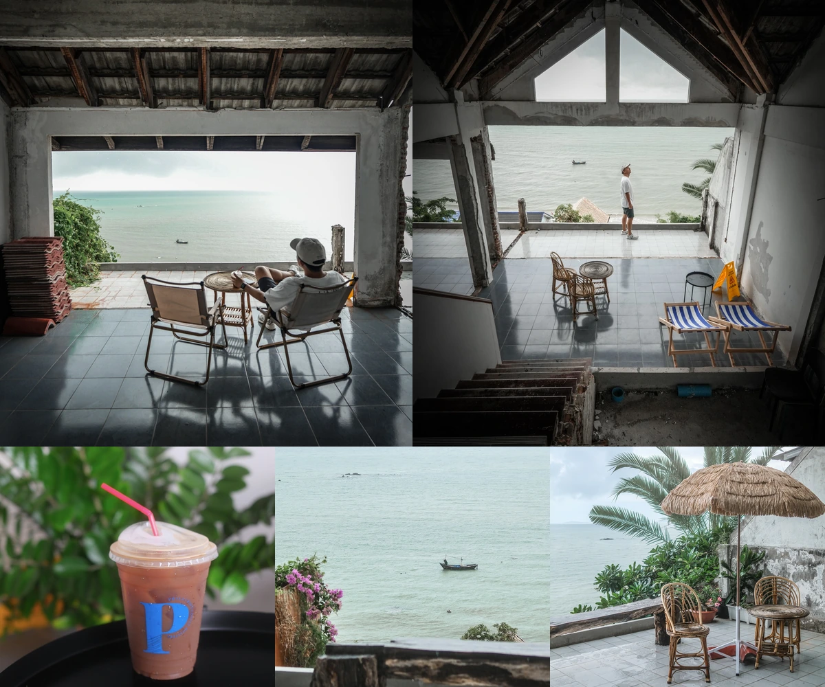 ภาพรีวิว Phala Craft Coffee Roasters — คาเฟ่บนอาคารริมทะเลพลา กับที่นั่งมองวิวอ่าวแบบเปิดกว้าง