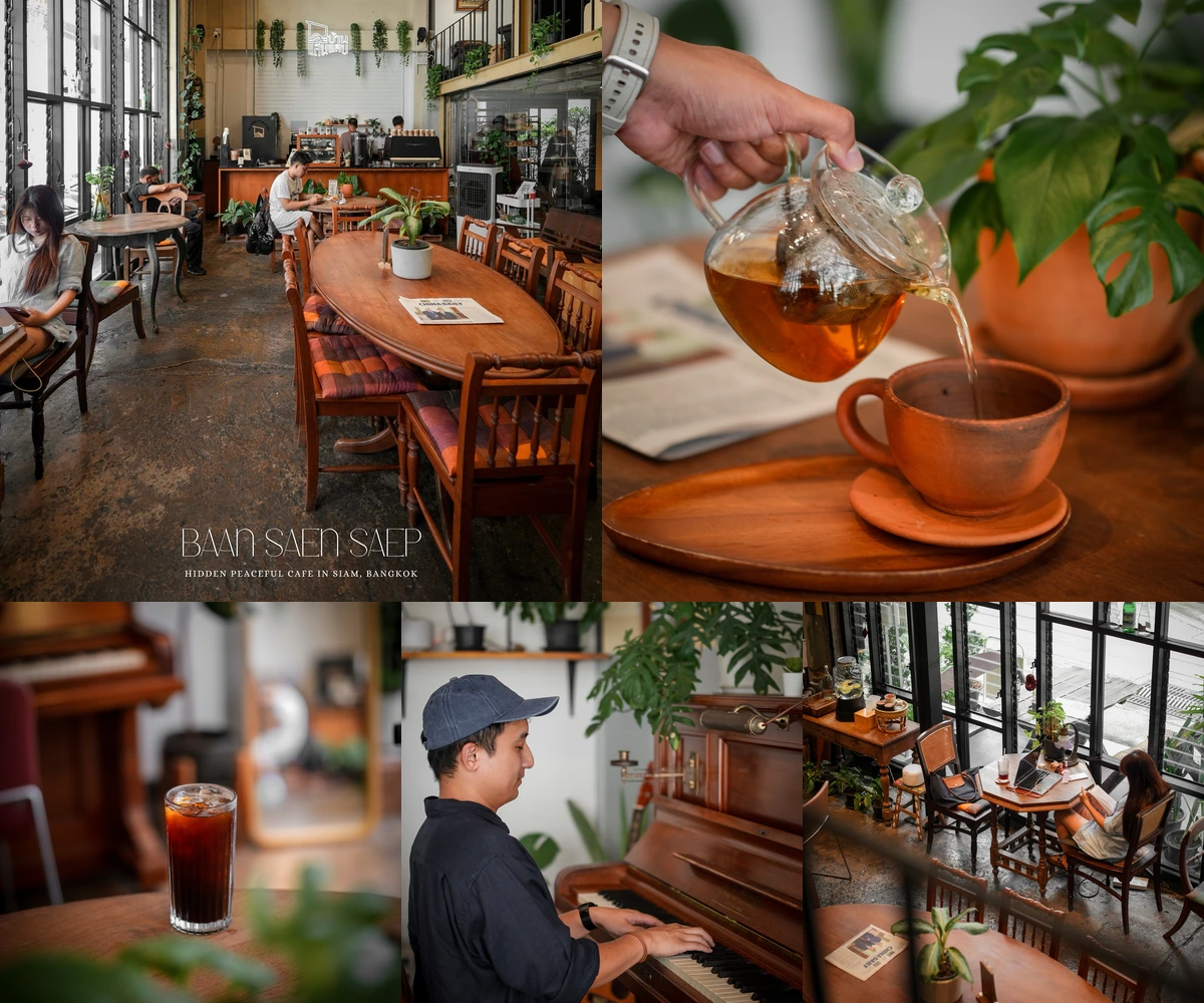 ภาพรีวิว บ้านแสนแสบ • Baan Saen Saep — คาเฟ่ริมคลองแสนแสบในซอยเกษมสันต์ 1