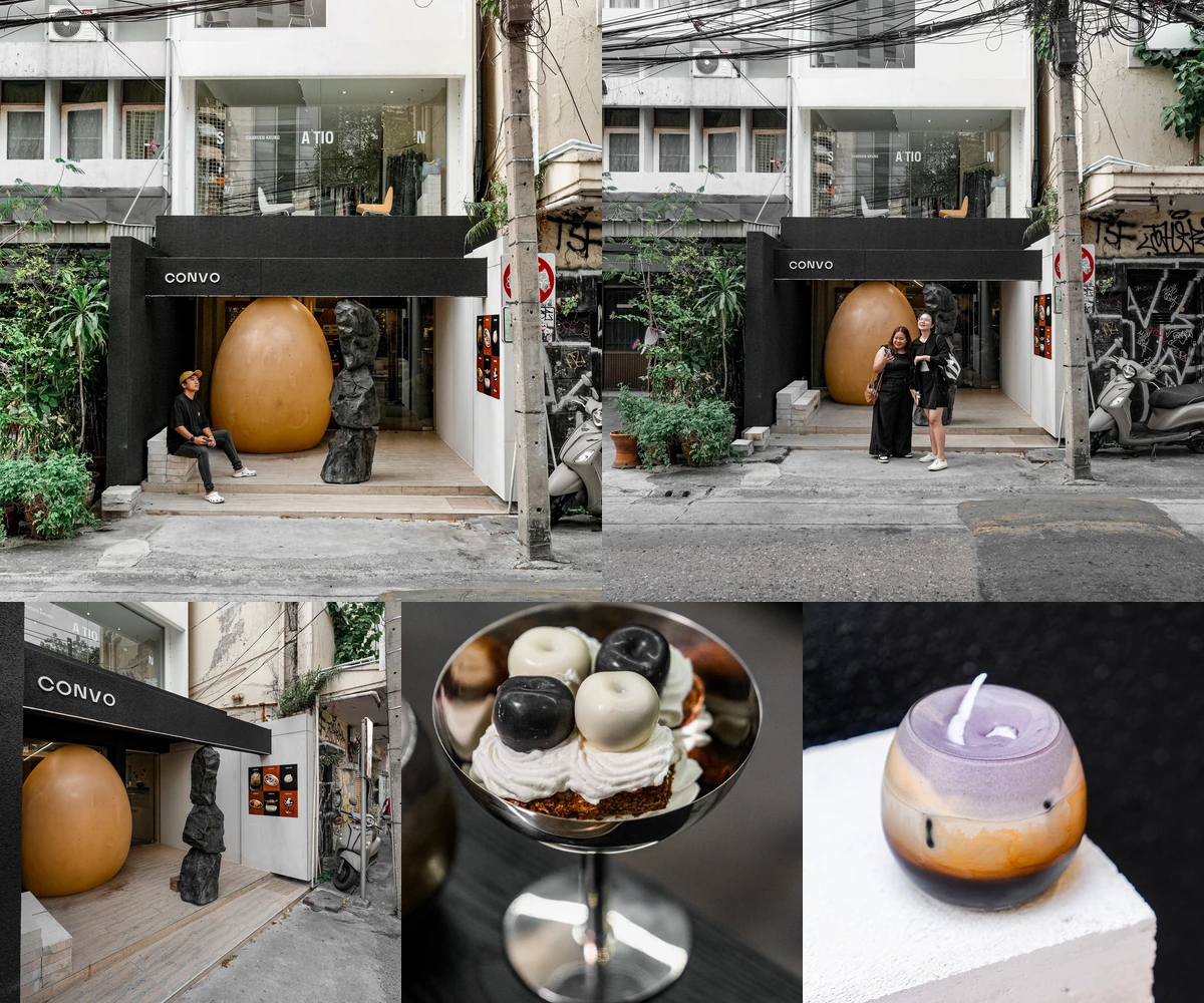 ภาพรีวิว Convo • เจริญกรุง 30 — คาเฟ่โทนอบอุ่นกับประติมากรรมไข่ใบใหญ่