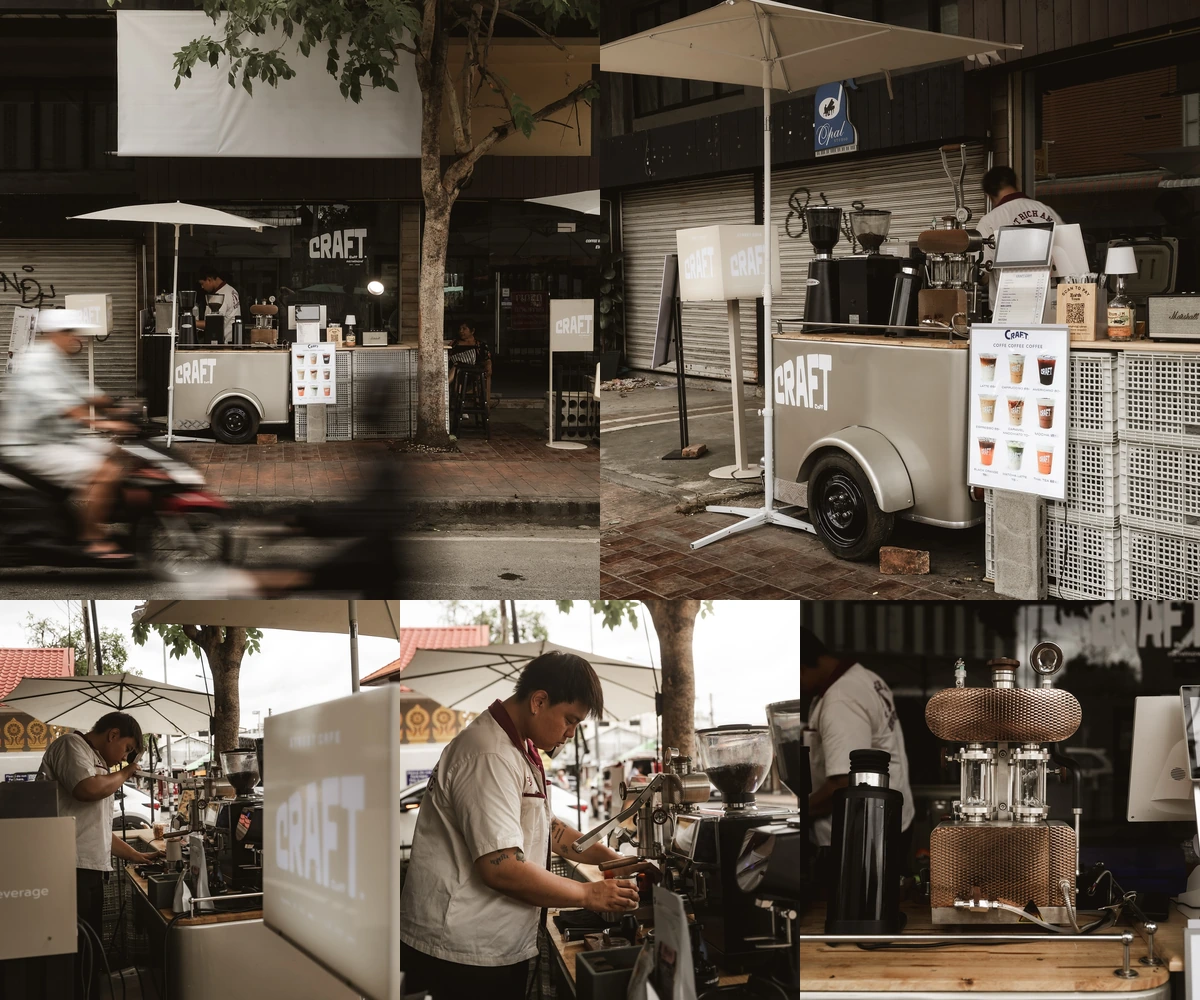 ภาพรีวิว Craft Coff • พระปกเกล้า — คอฟฟี่สแตนด์ริมถนนในย่านเมืองเก่าเชียงใหม่