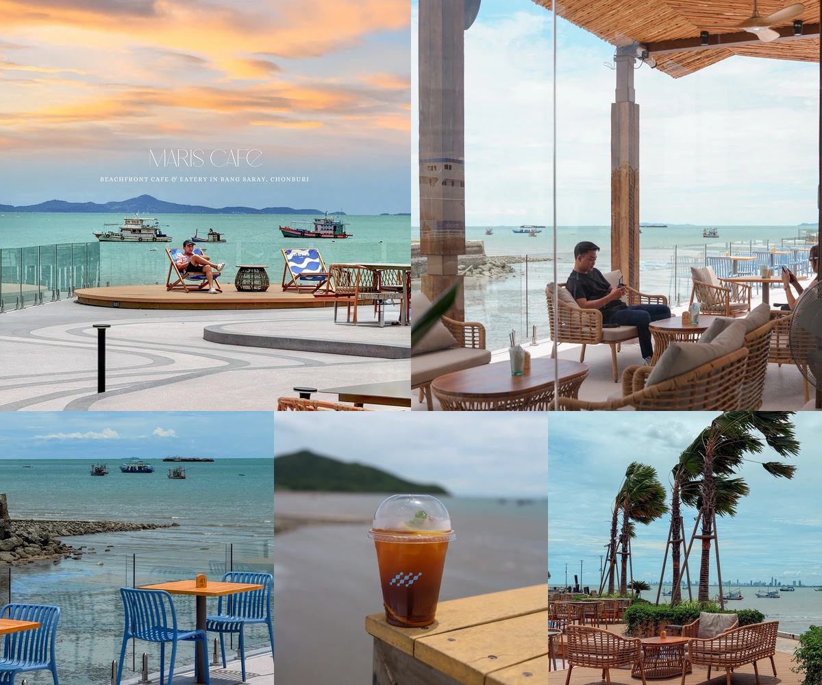 ภาพรีวิว Maris Cafe • บางเสร่ — คาเฟ่และร้านอาหารริมทะเลในพื้นที่บ้านต๊ะออนเดอะซี