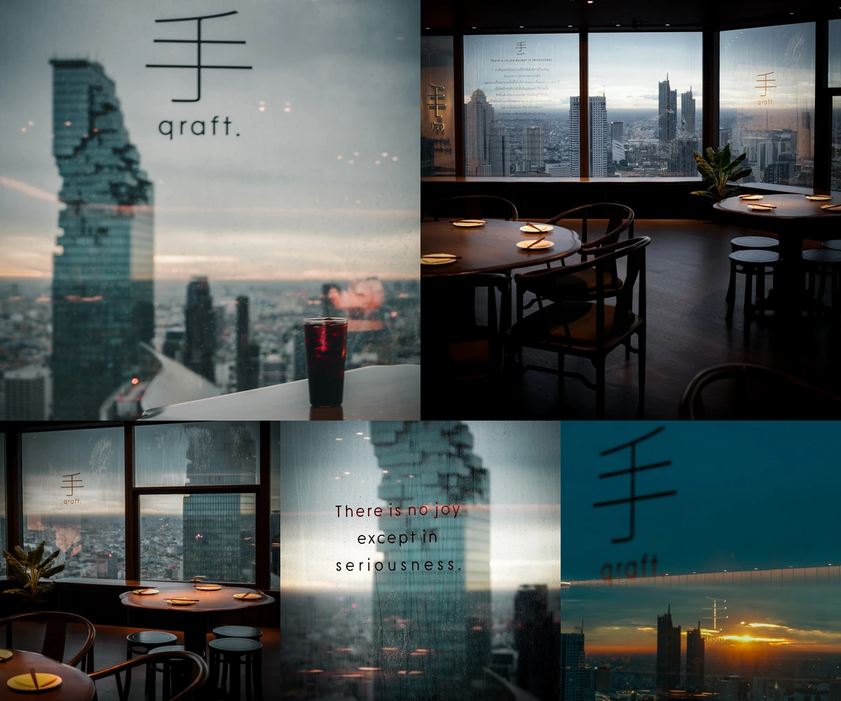 ภาพรีวิว 手 qraft. — คาเฟ่และโอเรียนทัลบรันช์บนชั้น 55 อาคารเอ็มไพร์