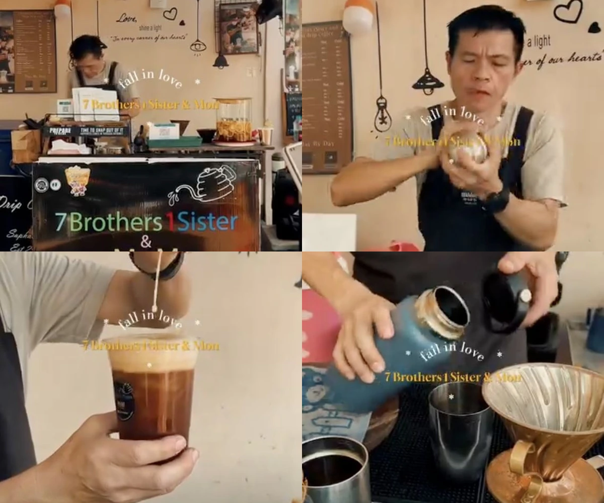 ภาพรีวิว 7 Brothers 1 Sister & Mom Drip Coffee — กาแฟดริปในร้านเล็กย่านสะพานหัน