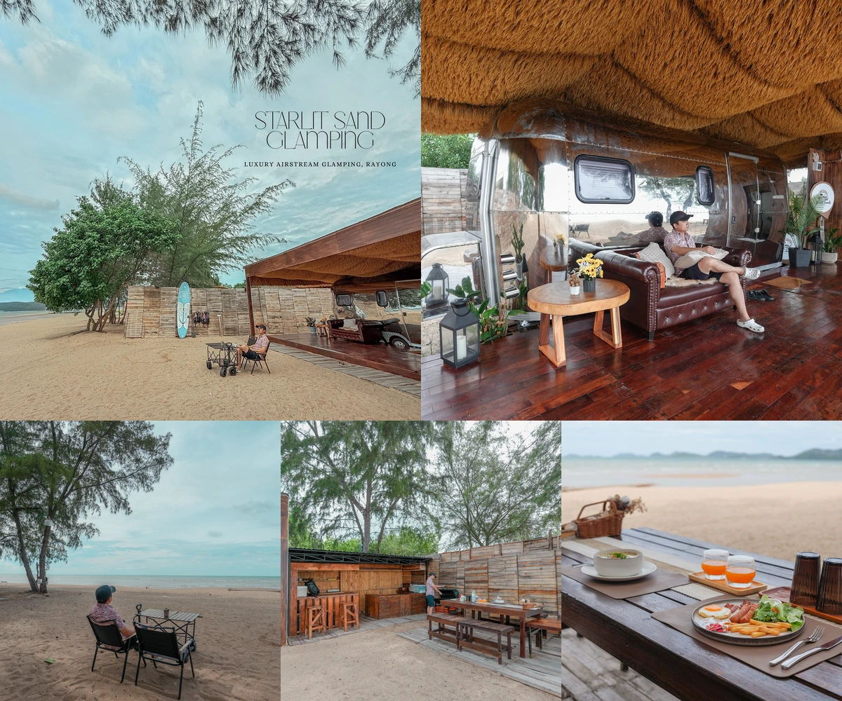 ภาพรีวิว Starlit Sands Glamping • ระยอง — ที่พักรถบ้าน Airstream ริมหาด EOD