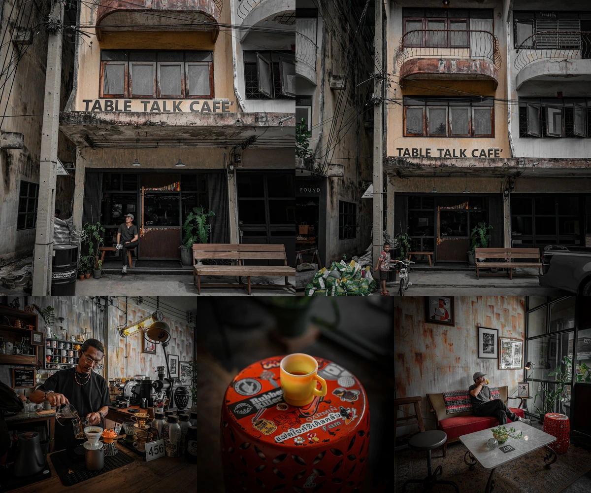 ภาพรีวิว Table Talk Cafe — คาเฟ่วินเทจในตึกเก่าของย่านบางขุนนนท์