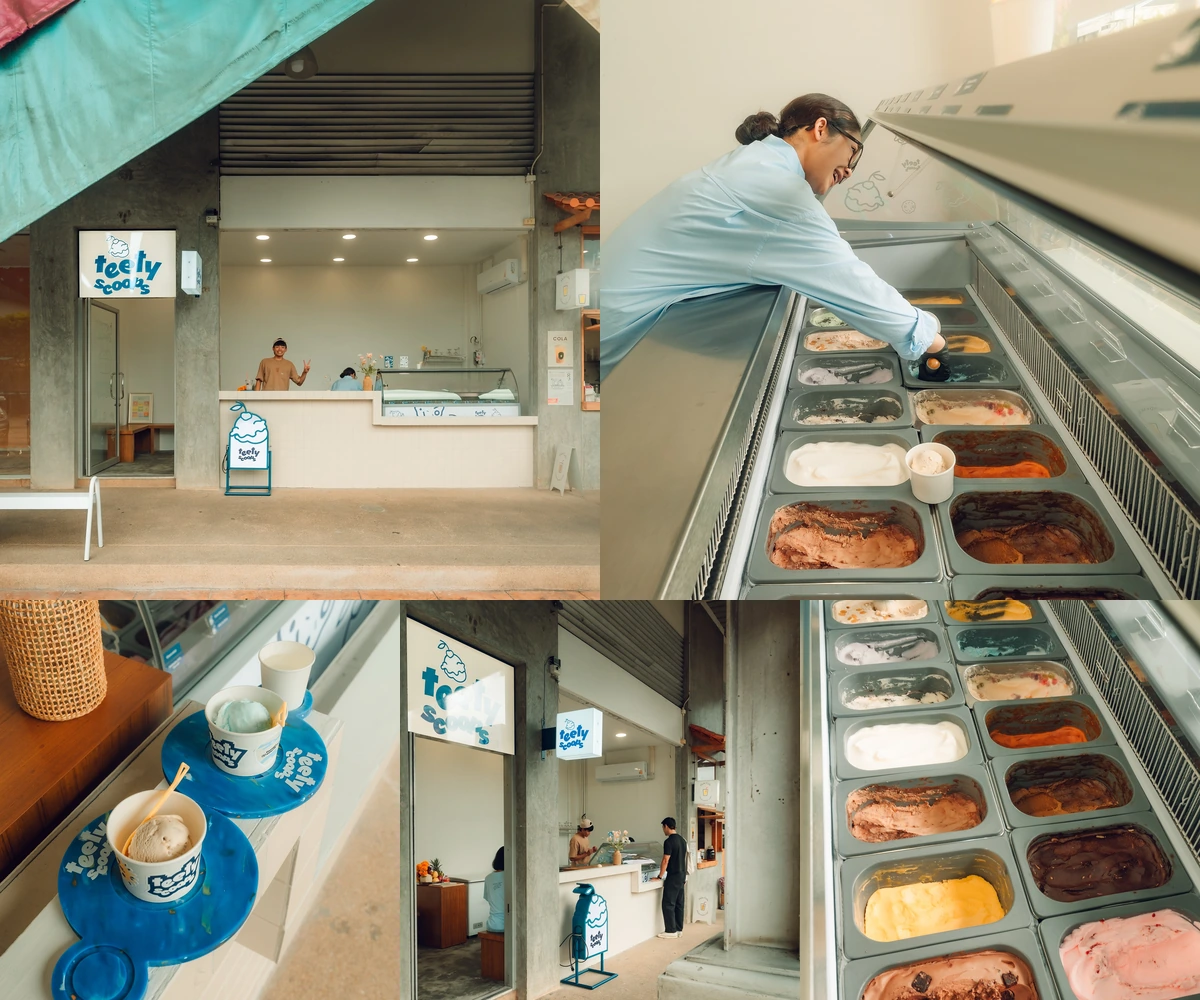 ภาพรีวิว Teety Scoops • Nim City Daily — ร้านไอศกรีมหลากรสในโครงการนิ่มซิตี้เดลี่