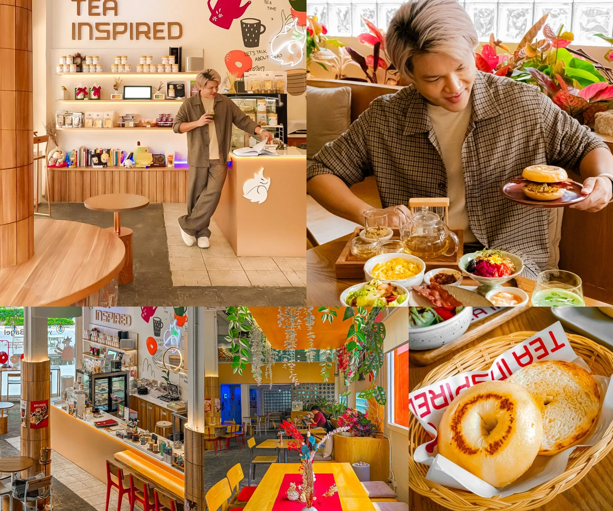 ภาพรีวิว T’IN Cafe’ and Tea Experience Space — ชาเบลนด์ เบเกิล และบรันช์ในร้านโปร่งย่านลาดพร้าว