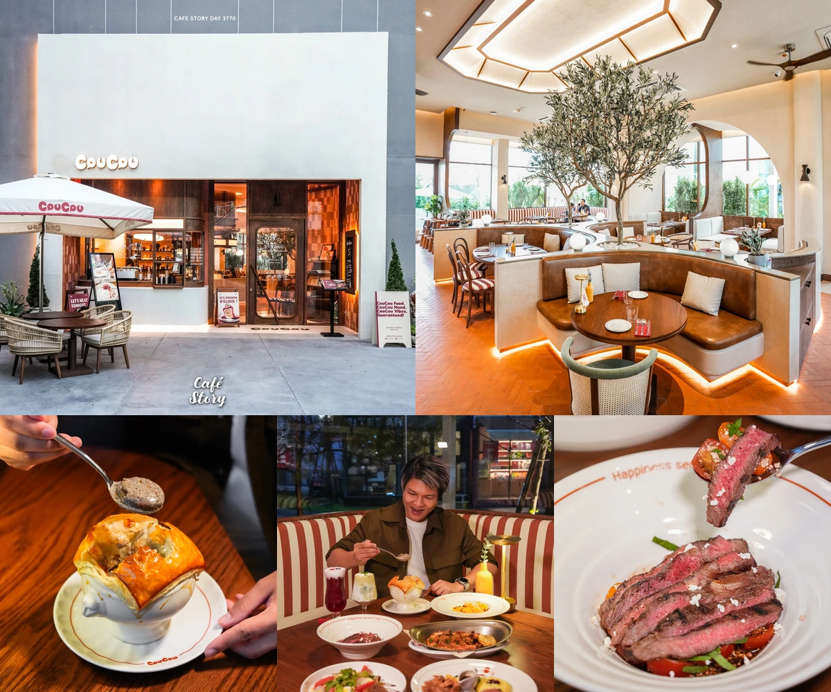 ภาพรีวิว COUCOU All Day Dining • กรุงเทพกรีฑา — ร้านอาหารโทนอุ่นในโครงการ Nirvana PORCH