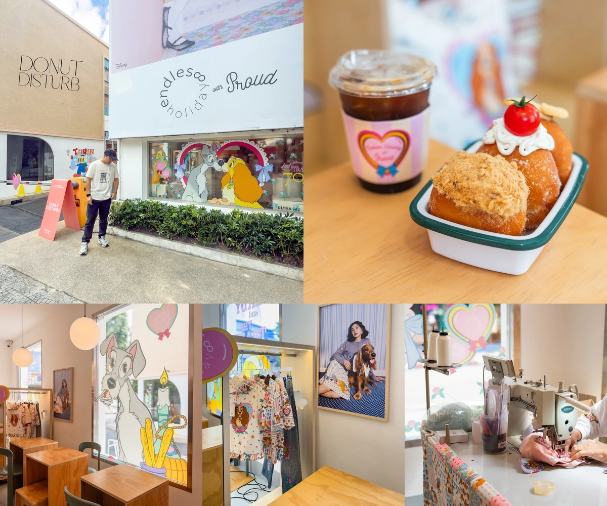 ภาพรีวิว Donut Disturb × Endless Holiday — คาเฟ่และคอลเลกชัน Lady and the Tramp ในอารีย์