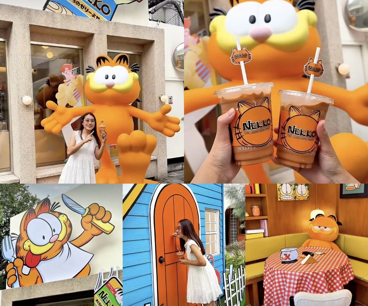 ภาพรีวิว Garfield’s House • Holiday Pastry × Nekko — คาเฟ่ธีมการ์ฟิลด์พร้อมเมนูคอลแลปในโครงการ OURS
