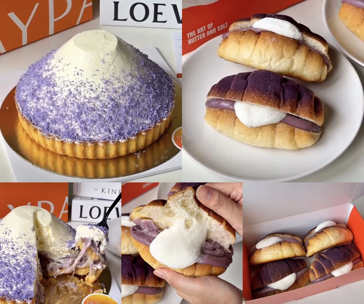 ภาพรีวิว Holiday Pastry • Taro Mochi Series — ทาร์ตและชิโอะปังที่จับคู่เผือกกับโมจิ