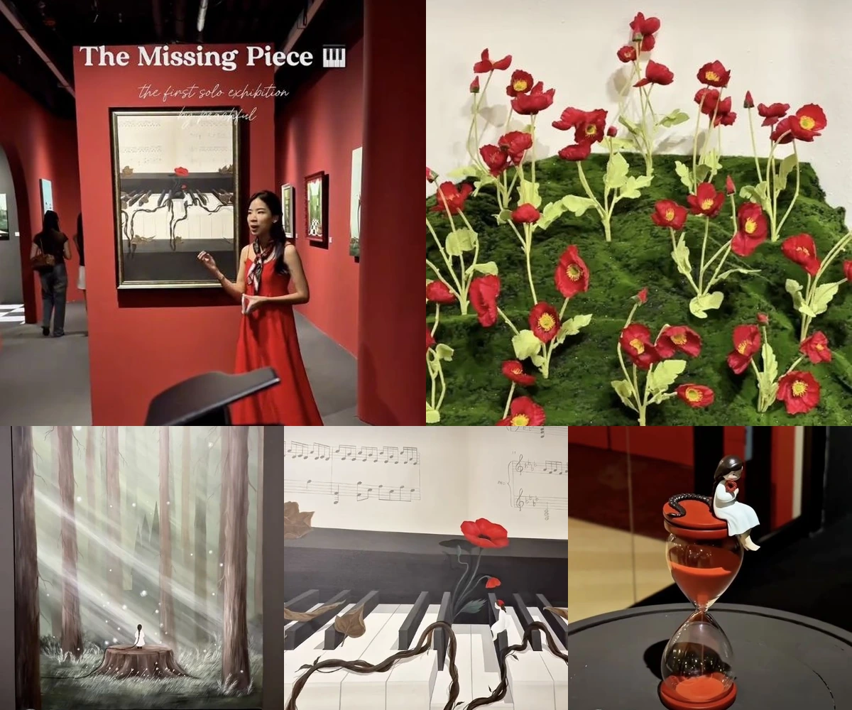 ภาพรีวิว The Missing Piece • Peachful — นิทรรศการเดี่ยวของ Peachful ที่ริเวอร์ ซิตี้ แบงค็อก
