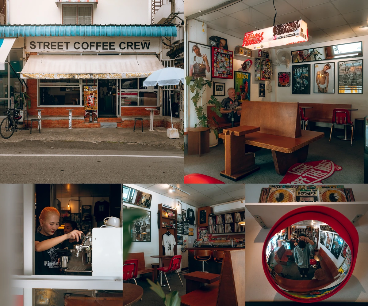 ภาพรีวิว Street Coffee Crew — คาเฟ่สไตล์สตรีทและของสะสมในย่านเจ็ดยอด