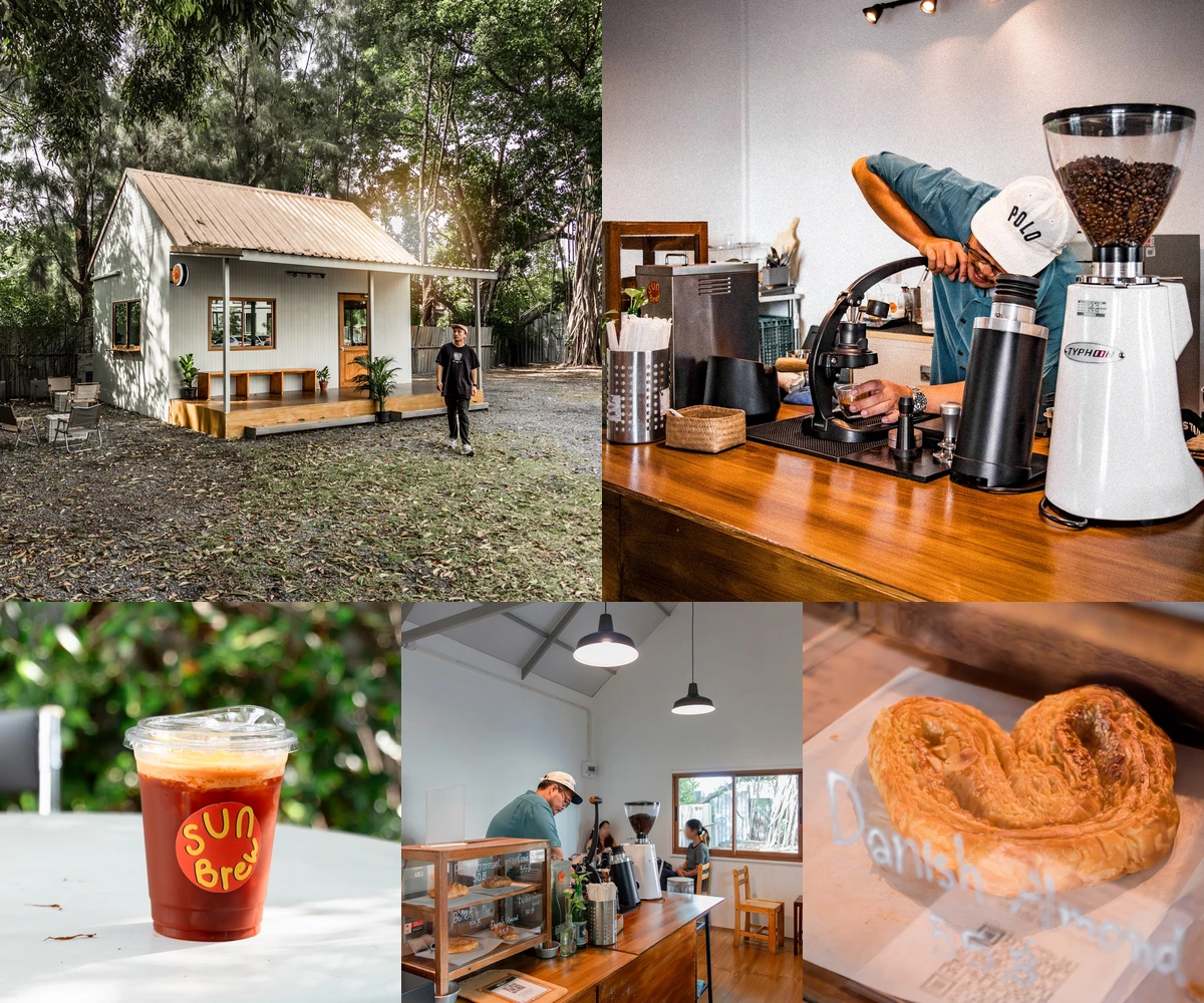 ภาพรีวิว SunBrew Coffee Bar — คาเฟ่บ้านไม้ในสวนย่านปุณณวิถี