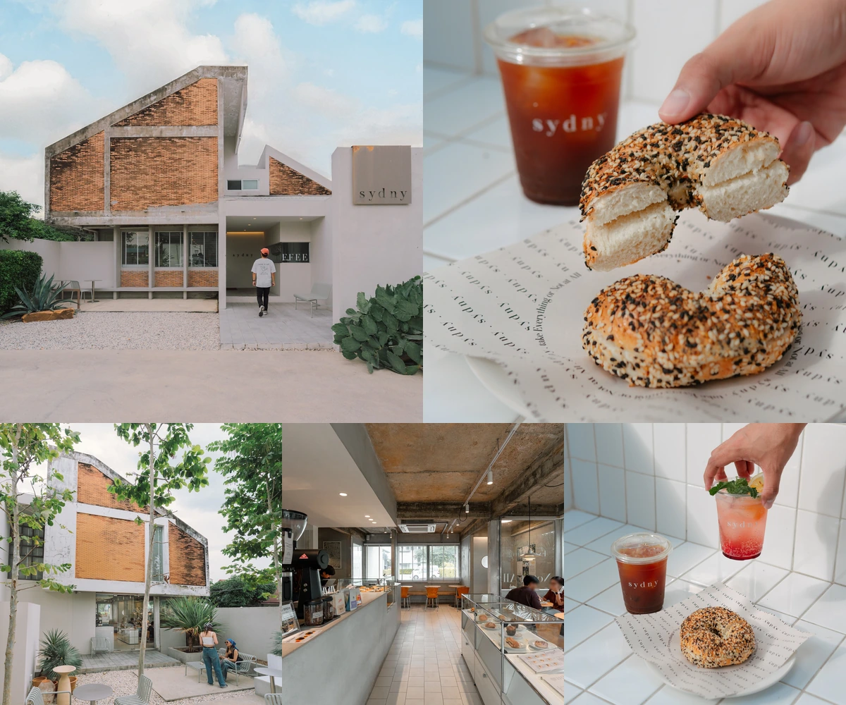 ภาพรีวิว s y d n y • ตลิ่งชัน — กาแฟและเบเกิลในบ้านเก่าที่มีพื้นที่นั่งในสวน