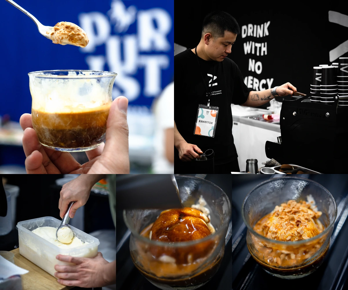 ภาพรีวิว Vend Etta’s Roaster × The Purist Artisan — Affogato ในงาน Thailand Coffee Fest 2025