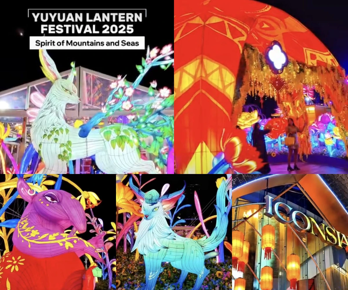 ภาพรีวิว Yuyuan Lantern Festival 2025 — เทศกาลโคมไฟอวี้หยวนริมแม่น้ำที่ไอคอนสยาม