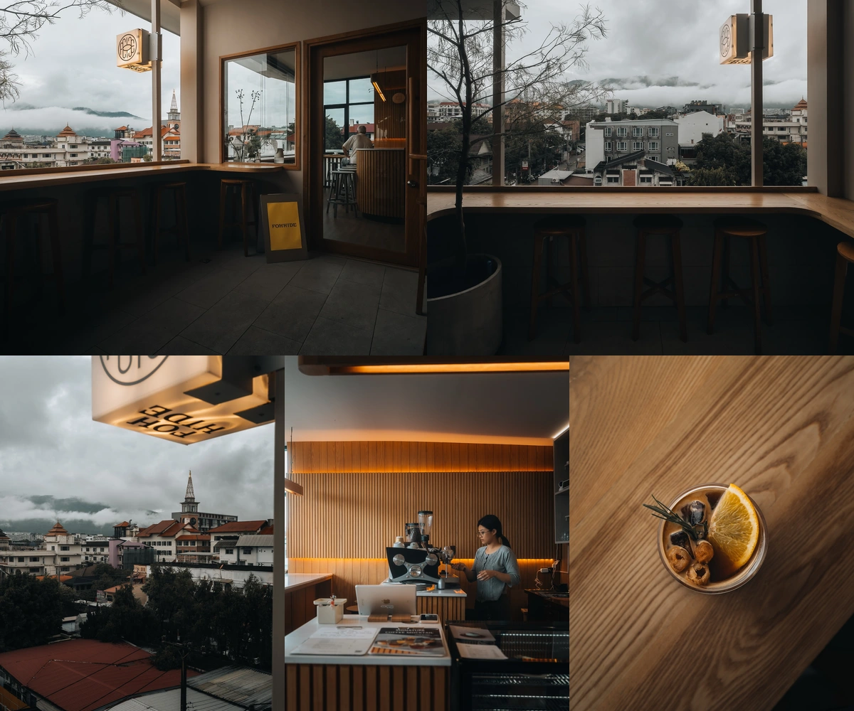 ภาพรีวิว fohhide — คาเฟ่ชั้นห้าที่มองเห็นดอยสุเทพและนิมมาน
