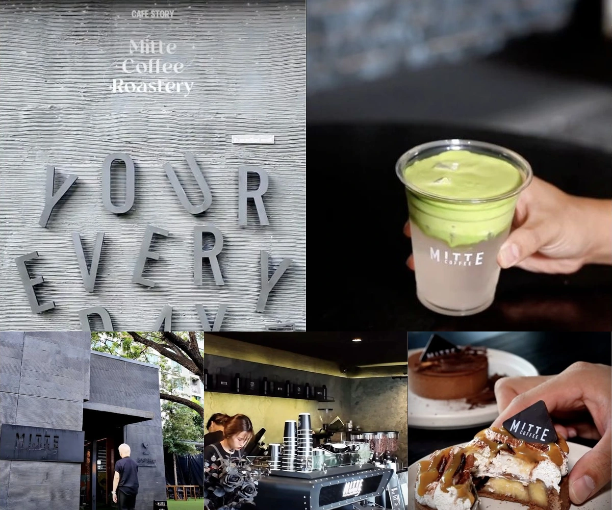 ภาพรีวิว Mitte Coffee Roastery — คาเฟ่และโรงคั่วโทนสีดำในแจ้งวัฒนะ–ปากเกร็ด 43/1