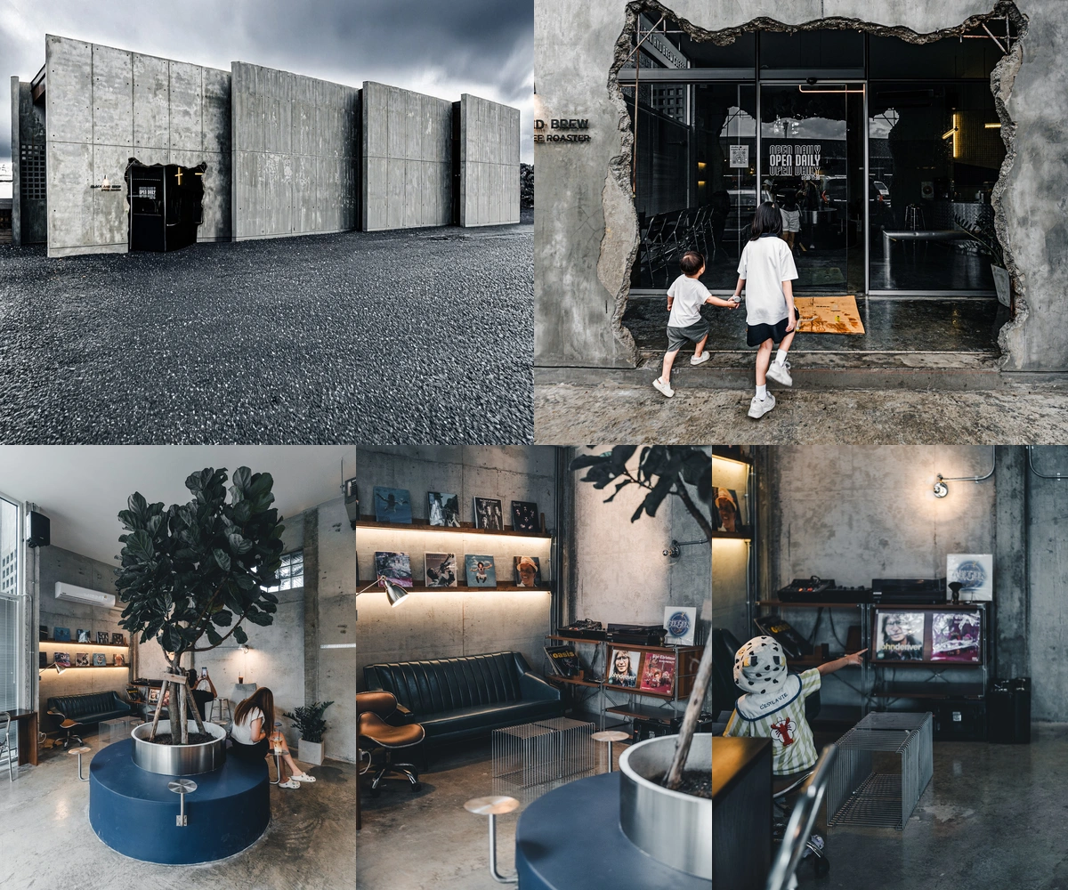 ภาพรีวิว Black and Brew Coffee • หทัยราษฎร์ — คาเฟ่และโรงคั่วในอาคารปูนเปลือยย่านหทัยราษฎร์
