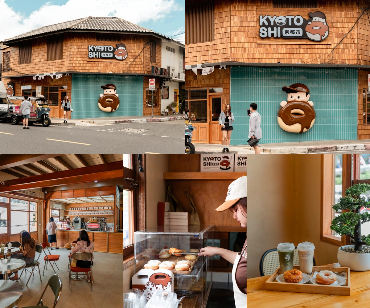 ภาพรีวิว Kyoto Shi Cafe • บรรทัดทอง — คาเฟ่โดนัทในบ้านไม้สไตล์ญี่ปุ่นย่านบรรทัดทอง