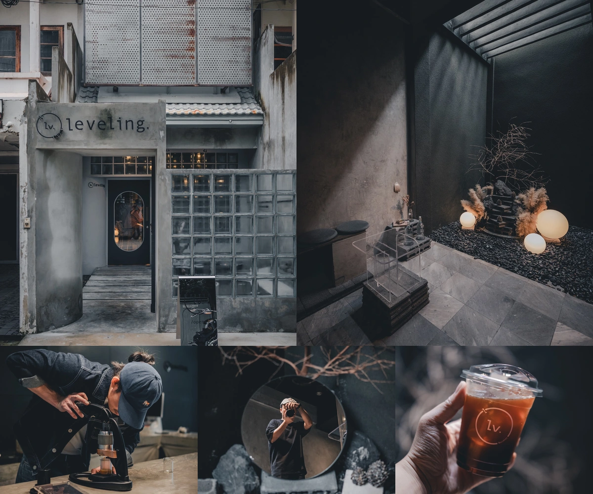 ภาพรีวิว Lv.Leveling — สโลว์บาร์กาแฟในร้านลอฟท์โทนเข้ม ซอยลาดพร้าว 69