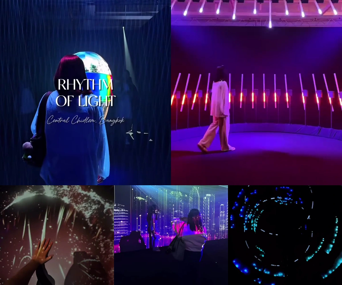 ภาพรีวิว RHYTHM OF LIGHT • เซ็นทรัลชิดลม — นิทรรศการแสง เสียง และศิลปะแบบอินเทอร์แอคทีฟ