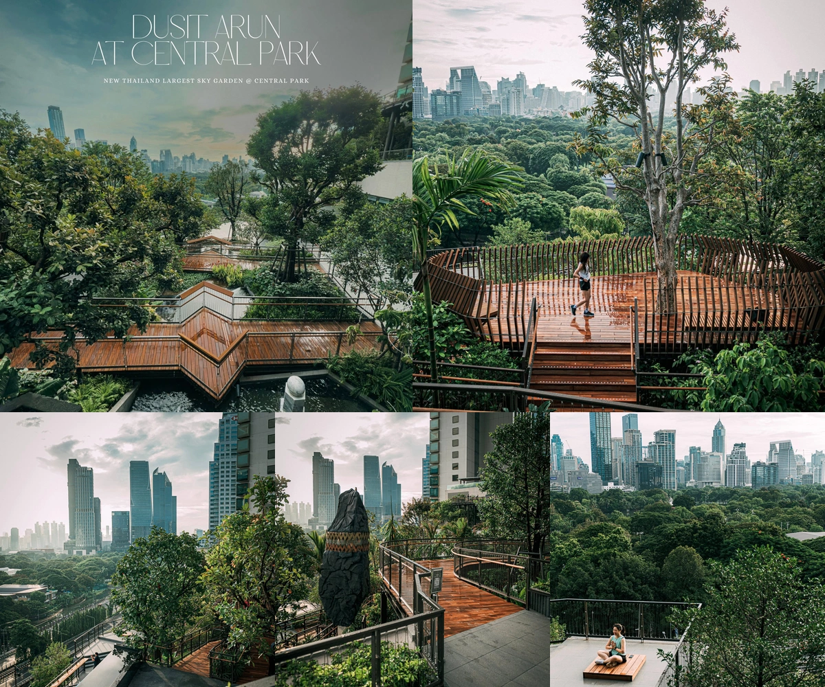 ภาพรีวิว สวนดุสิตอรุณ • Dusit Central Park — สวนลอยฟ้าที่เชื่อมพื้นที่สีเขียวกับวิวเมืองบนชั้น 6