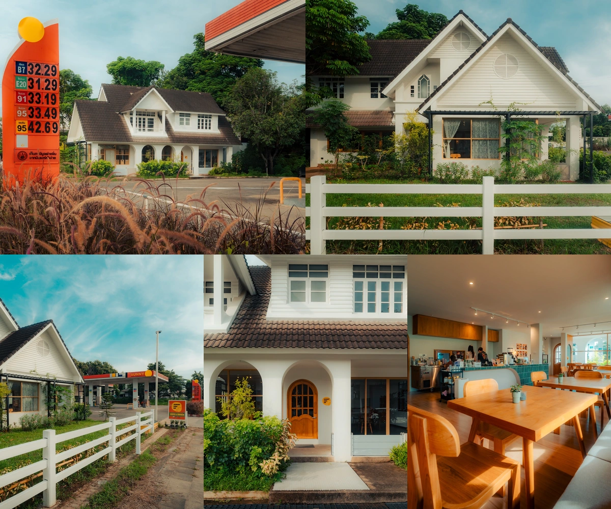 ภาพรีวิว Sunny Side Up — คาเฟ่และบรันช์ในบ้านสีขาวที่ปั๊ม SUNNY หางดง
