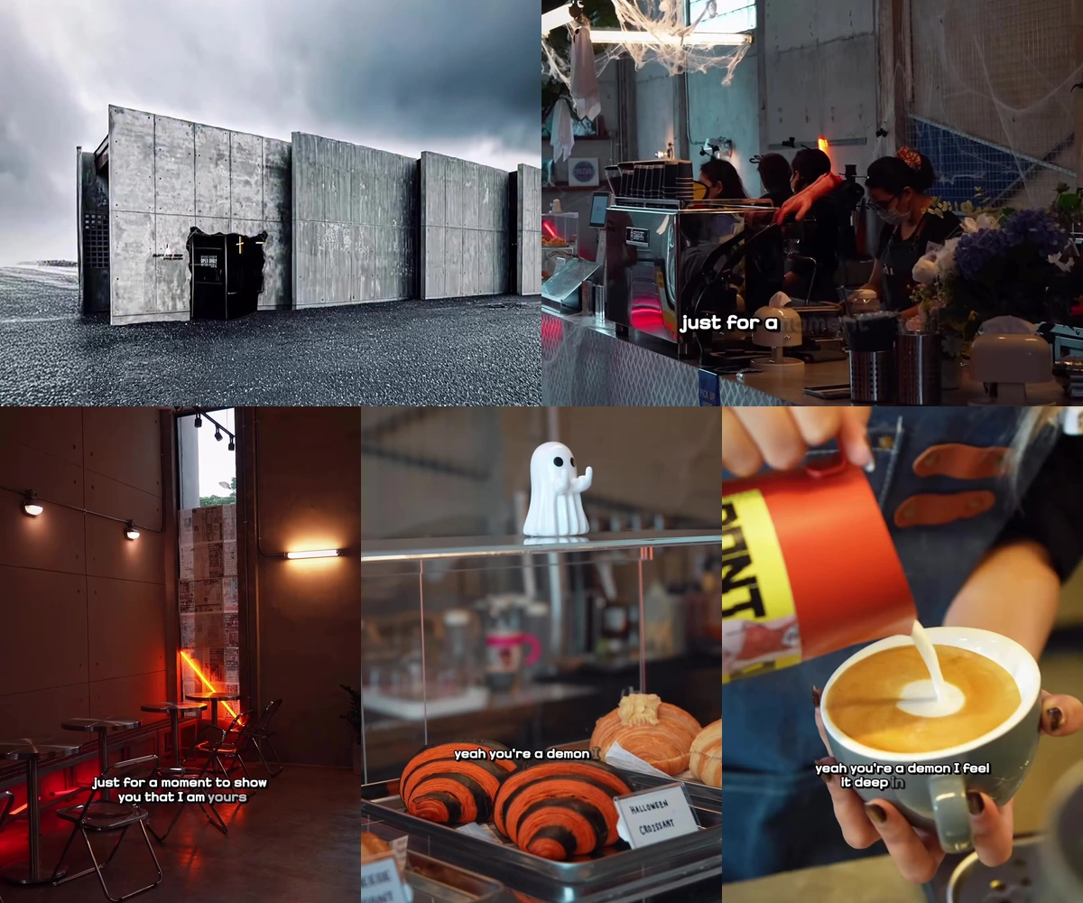 ภาพรีวิว Black and Brew Coffee — คาเฟ่และโรงคั่วกาแฟในอาคารปูนเปลือยย่านหทัยราษฎร์