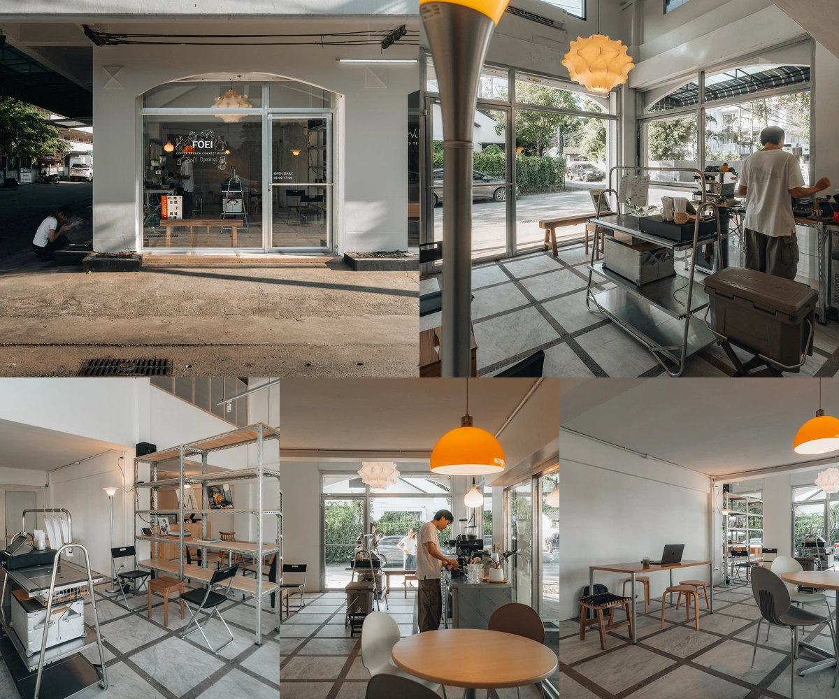 ภาพรีวิว FOEI — คาเฟ่บนถนนเทพารักษ์ที่เปิดรับแสงผ่านกระจกบานใหญ่