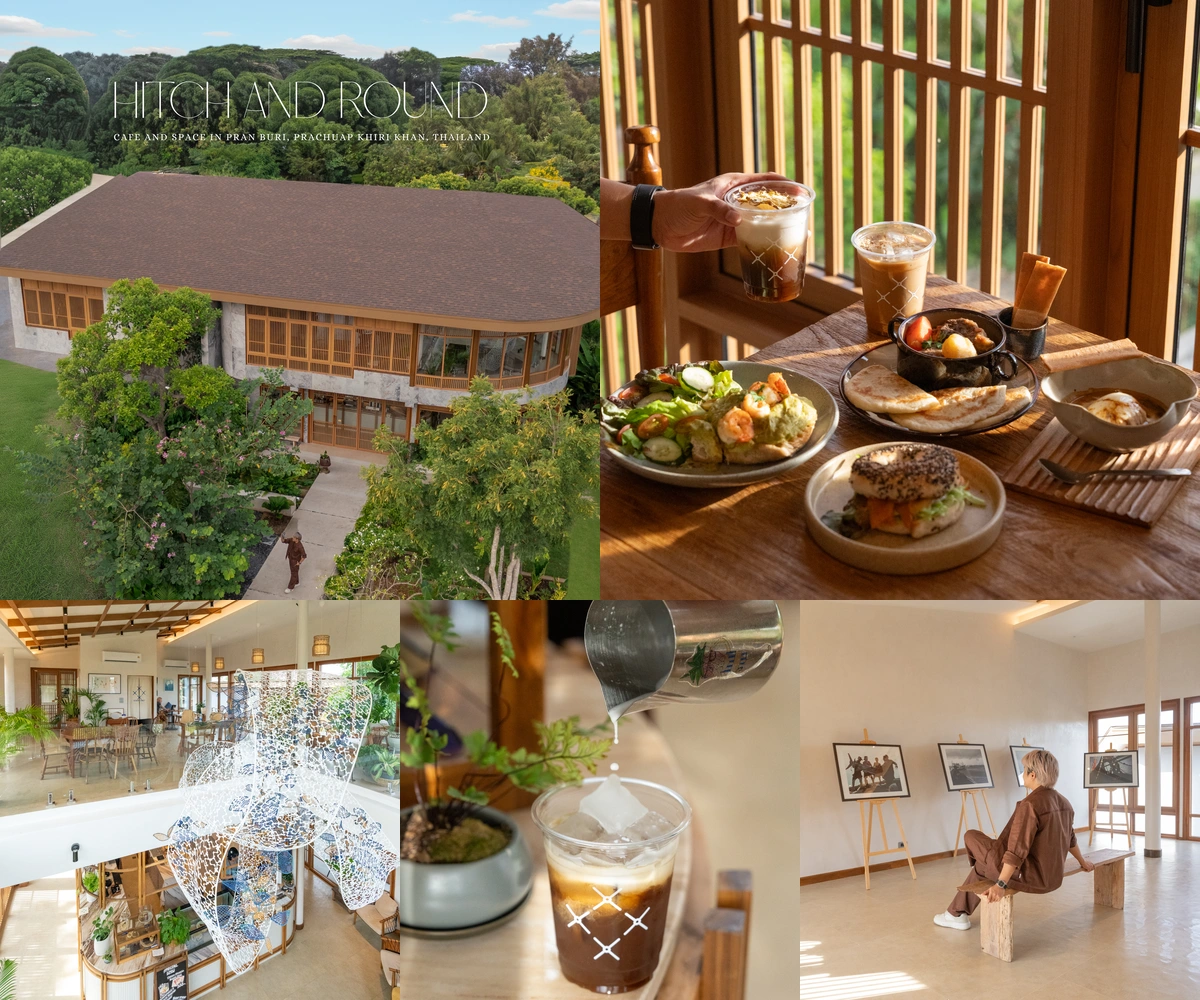ภาพรีวิว Hitch & Round Cafe and Space — คาเฟ่โทนไม้ที่รวมอาหาร หนังสือ และพื้นที่ศิลปะ