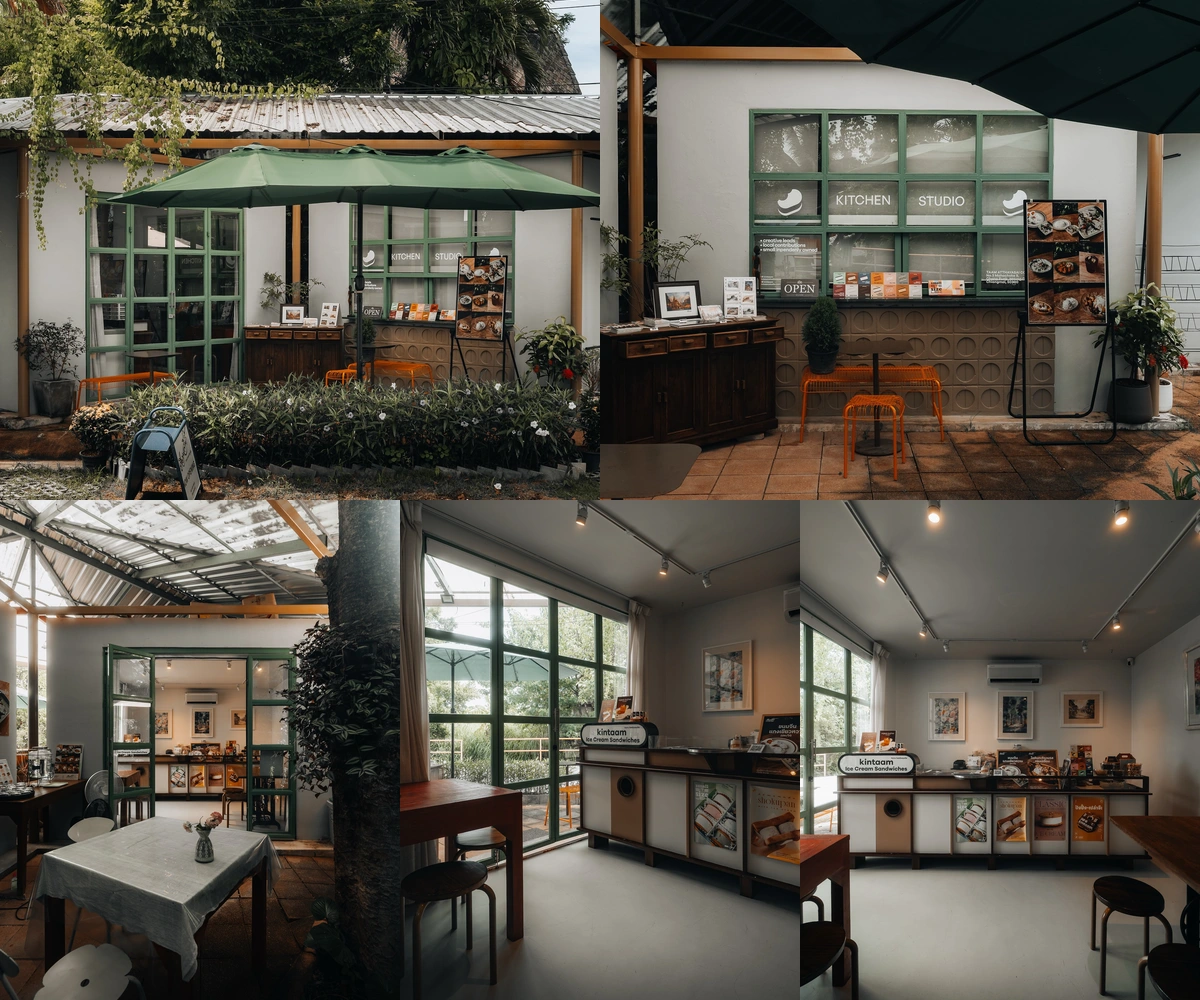 ภาพรีวิว Kintaam Kitchen Studio — ไอศกรีมแซนวิชและอาหารในพื้นที่เฮือนสีน้ำ