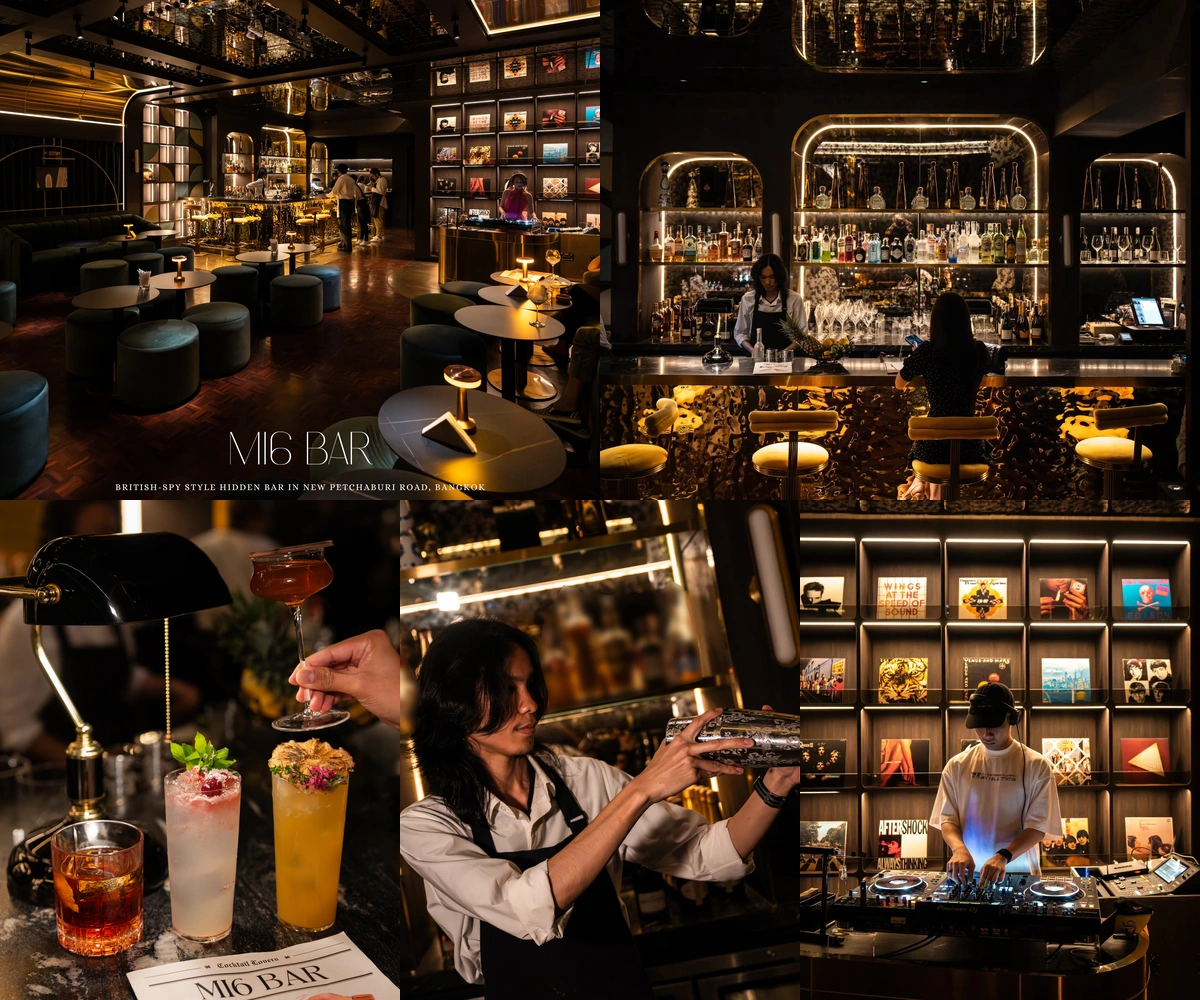 ภาพรีวิว MI6 Bar Bangkok — ค็อกเทลบาร์ธีมสายลับอังกฤษบนถนนเพชรบุรีตัดใหม่