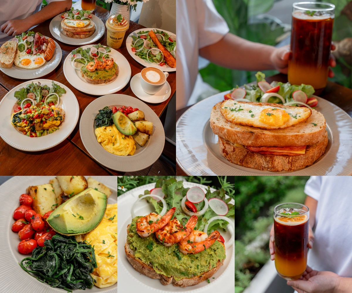 ภาพรีวิว Pasta Ama • อาหารเช้าศาลาแดง — โทสต์ อาหารเช้า และสลัดที่สาขาศาลาแดง