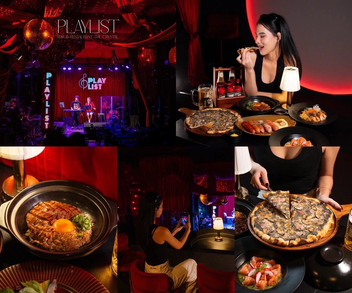 ภาพรีวิว Playlist Bar & Restaurant • เดอะคริสตัล — บาร์และร้านอาหารในบรรยากาศโรงละคร