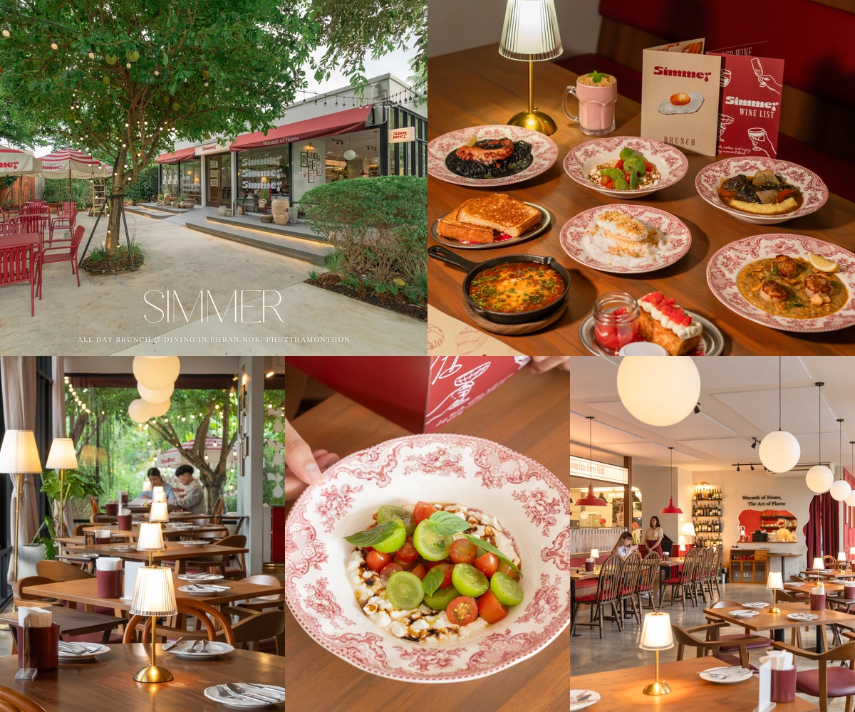 ภาพรีวิว Simmer.bkk — อาหารและขนมในกลาสเฮ้าส์ริมสวนย่านตลิ่งชัน