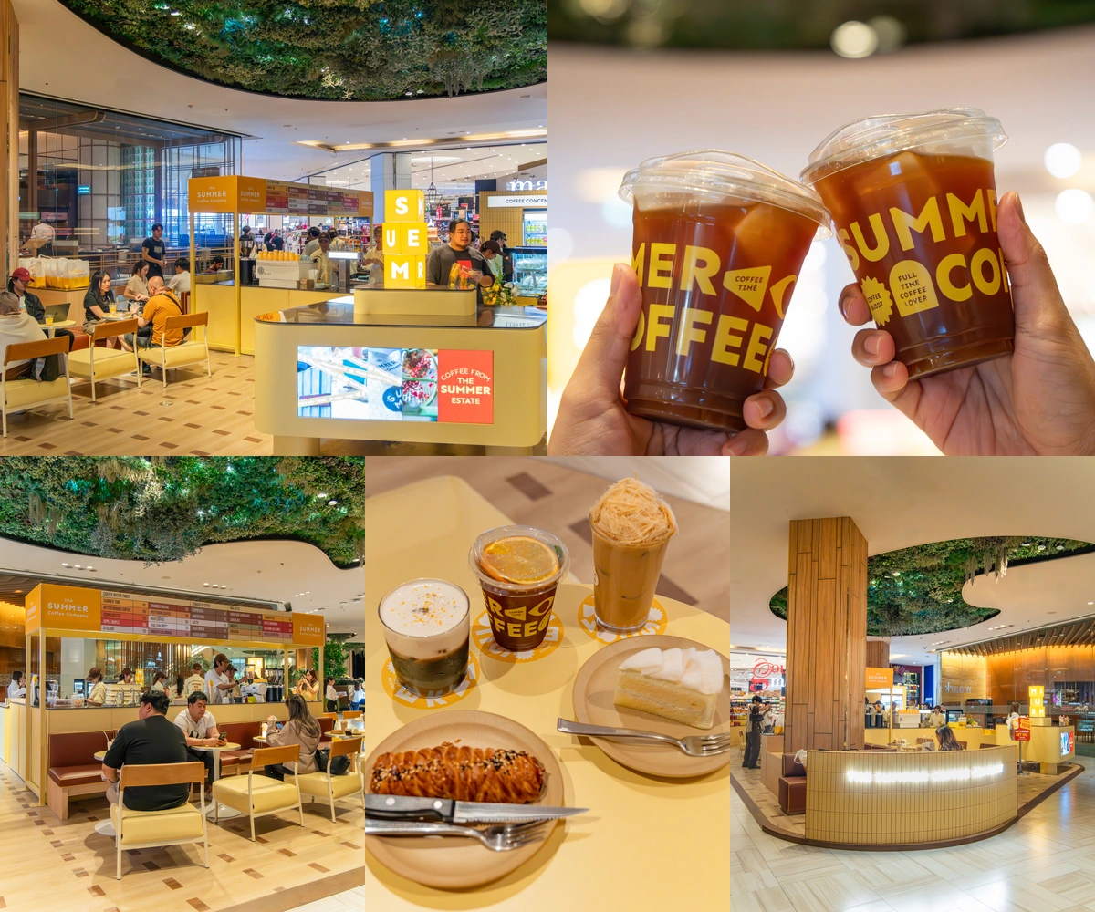 ภาพรีวิว The Summer Coffee • Siam Paragon — คาเฟ่โทนอบอุ่นและผลิตภัณฑ์กาแฟที่สยามพารากอน