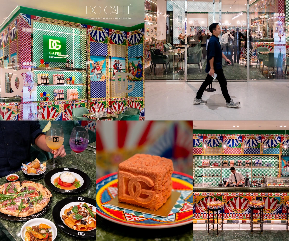 ภาพรีวิว DG Caffè • Siam Paragon — คาเฟ่อิตาเลียนในสีสันของ Dolce & Gabbana