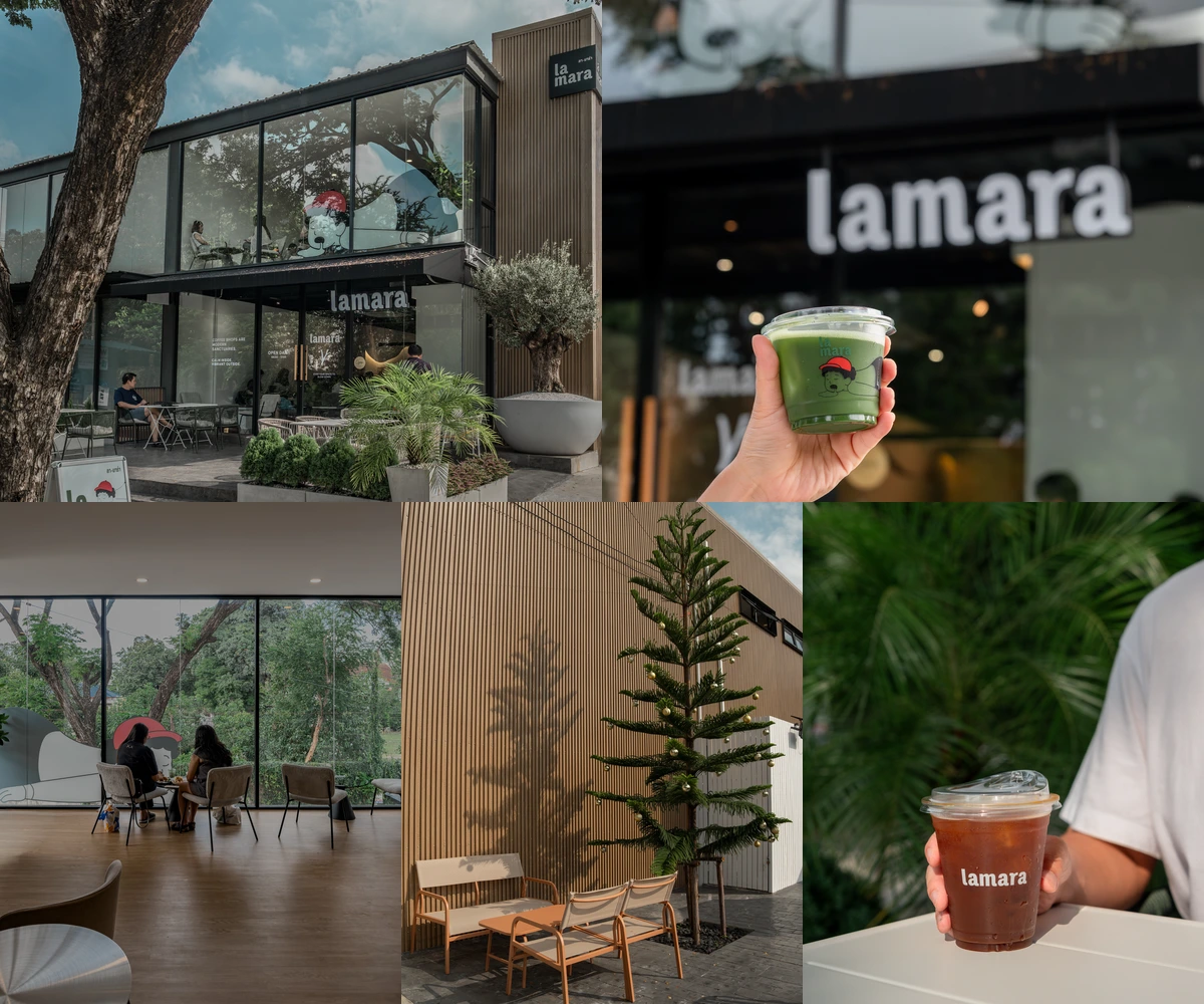 ภาพรีวิว Lamara Café — คาเฟ่ใต้ร่มไม้กับกาแฟ มัทฉะ และขนมอบ