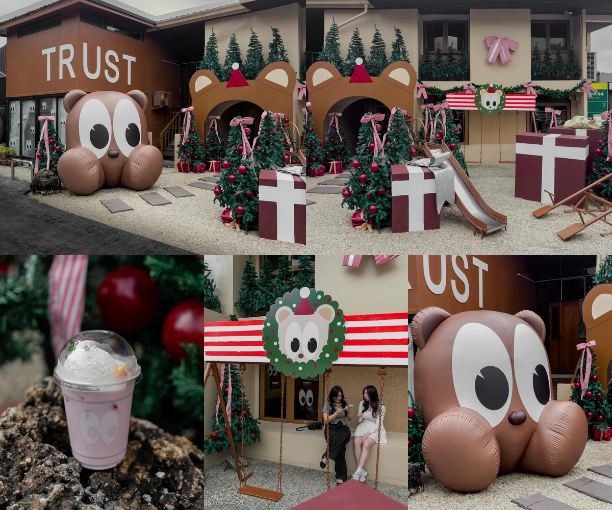 ภาพรีวิว Trust Cafe and Studio • Beary Christmas — คาเฟ่อารีย์กับธีมหมีและการตกแต่งคริสต์มาส