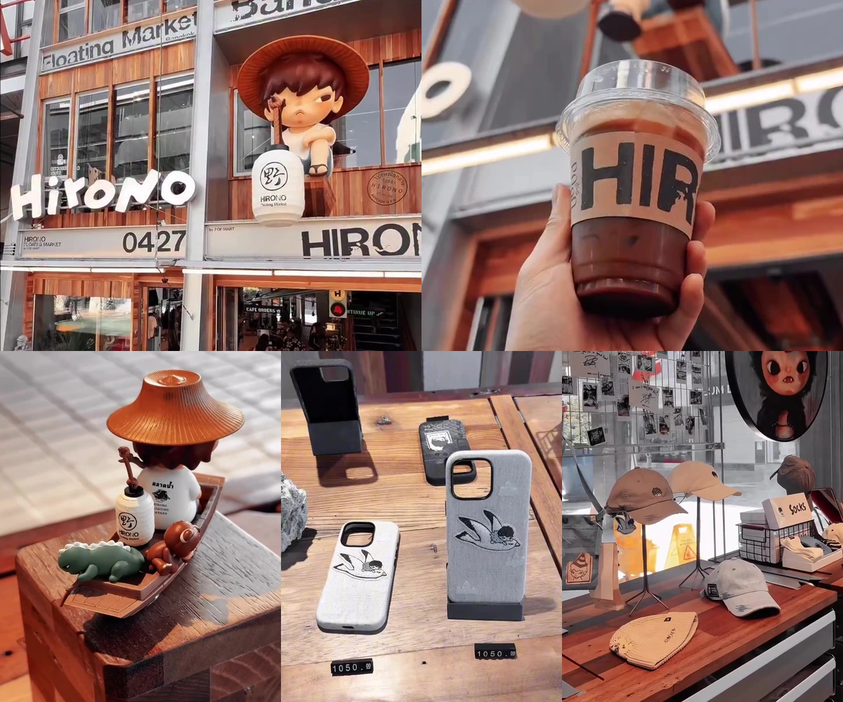 ภาพรีวิว Hirono Floating Market — คาเฟ่และสินค้าคาแรกเตอร์ในธีมตลาดน้ำกลางสยาม