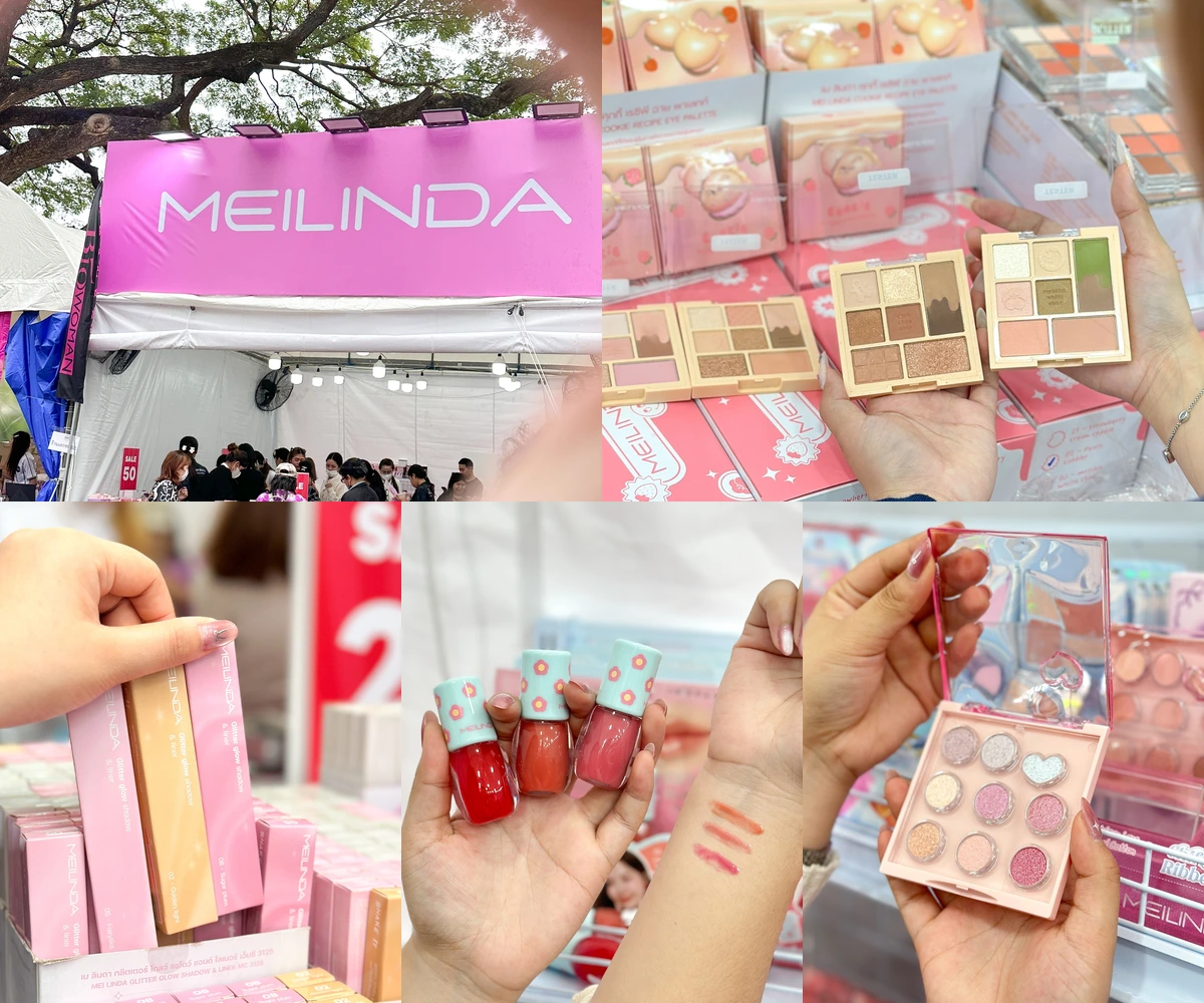 ภาพรีวิว MEILINDA • งานกาชาด 2025 — บูธเครื่องสำอางในงานกาชาดสวนลุมพินี