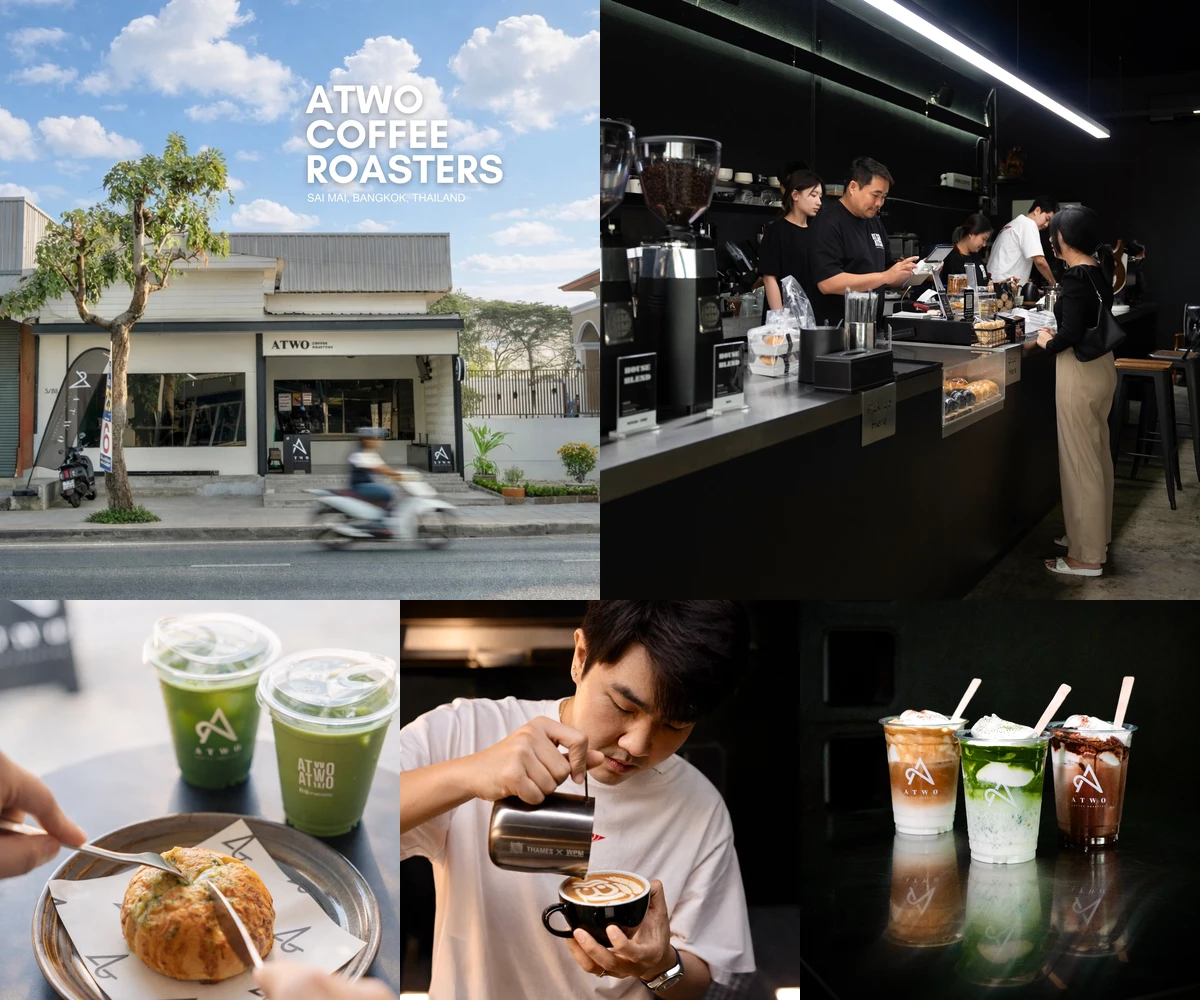 ภาพรีวิว ATWO Coffee Roasters — คาเฟ่และโรงคั่วกาแฟย่านสายไหม