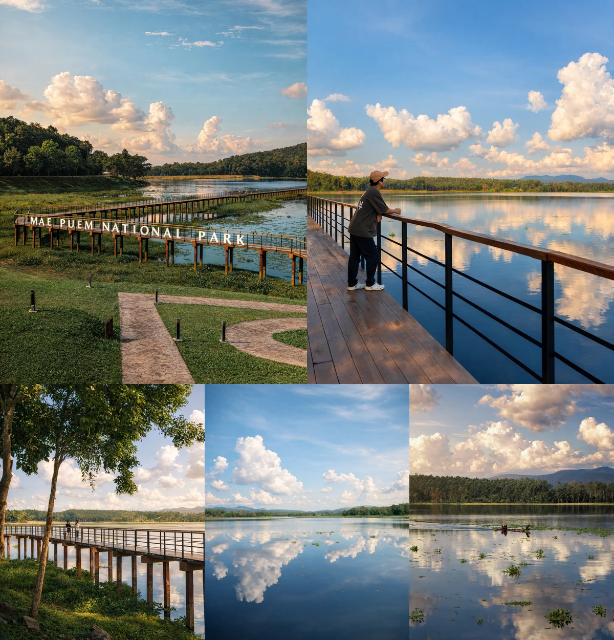ภาพรีวิว อุทยานแห่งชาติแม่ปืม — ลานกางเต็นท์ริมอ่างเก็บน้ำแม่ปืม